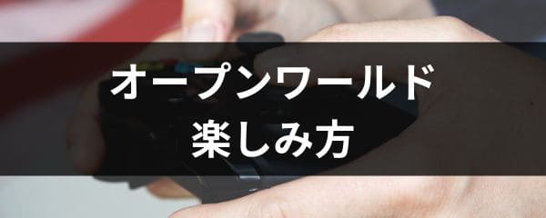 オープンワールドが苦手な人が楽しむ方法